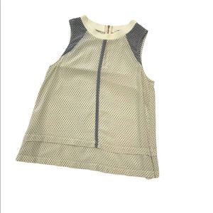 Madewell Polka Dot Halter Top with zip up closure in the back